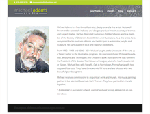 Tablet Screenshot of michael-adams-studio.com